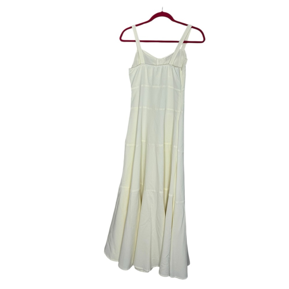 Solid Texture Button Ruched Cami Maxi Dress - image 3